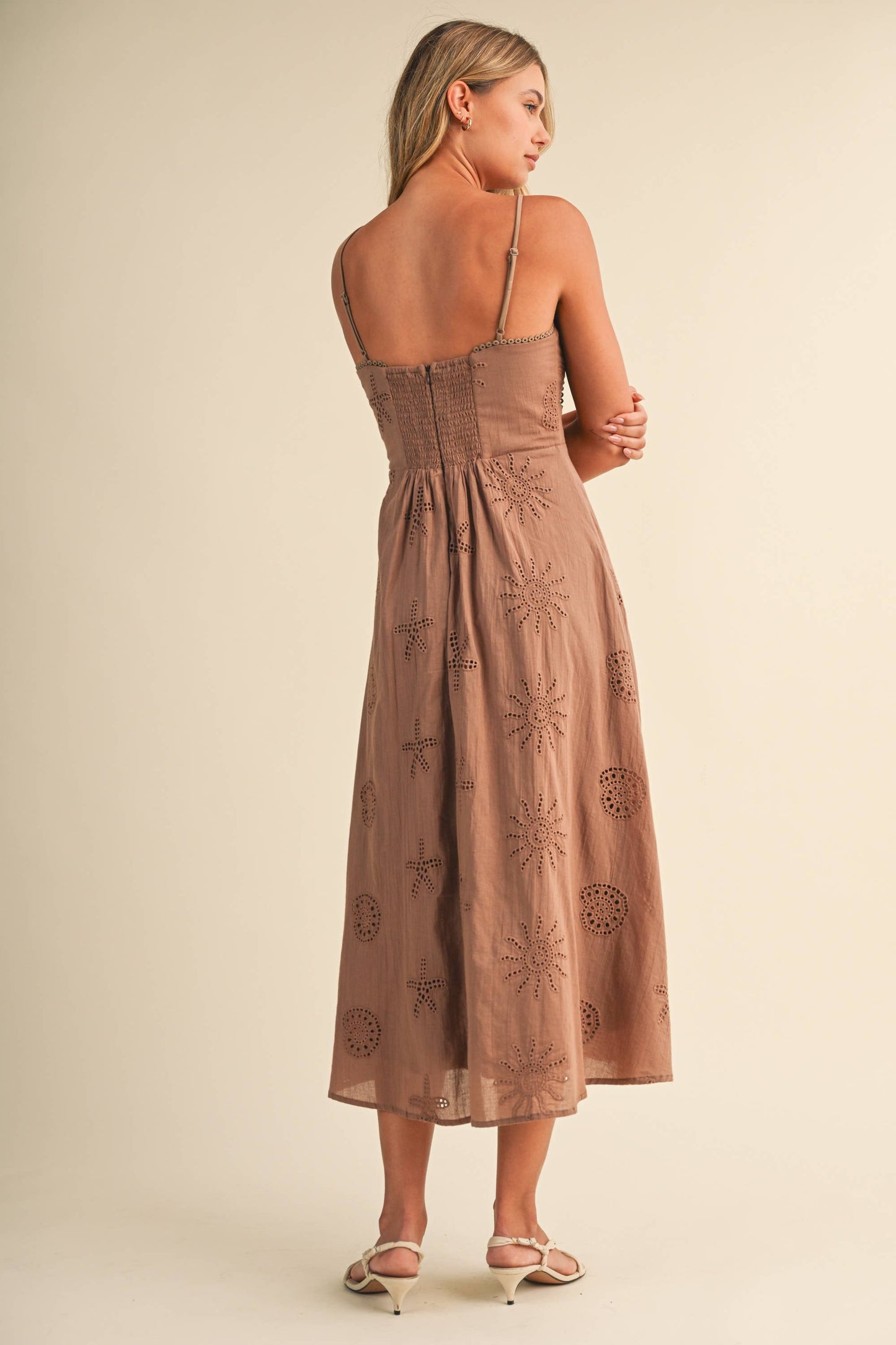 Klesis Coastal Eyelet Embroidered Dress