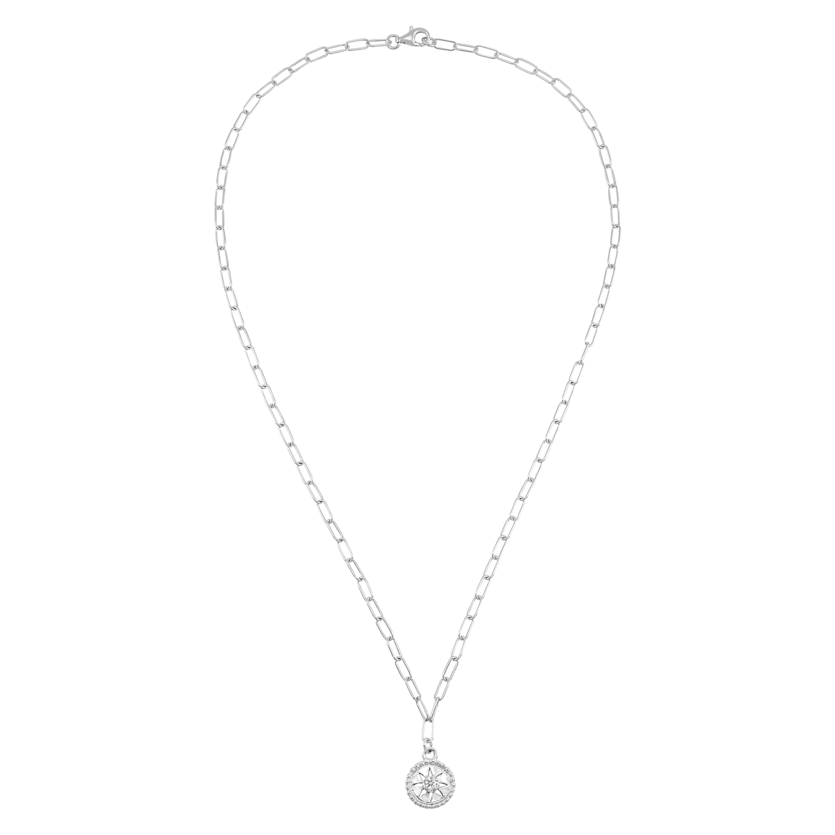 Silpada - Silpada 'Sun Dance' Silver Cubic Zirconia Link Necklace, 18"