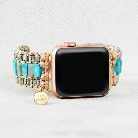 Cape Diablo Apple Watch Band - Divine Ivory Turquoise