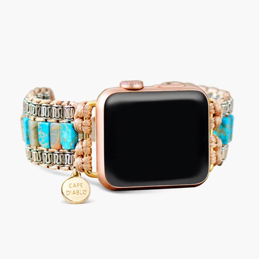 Cape Diablo Apple Watch Band - Divine Ivory Turquoise