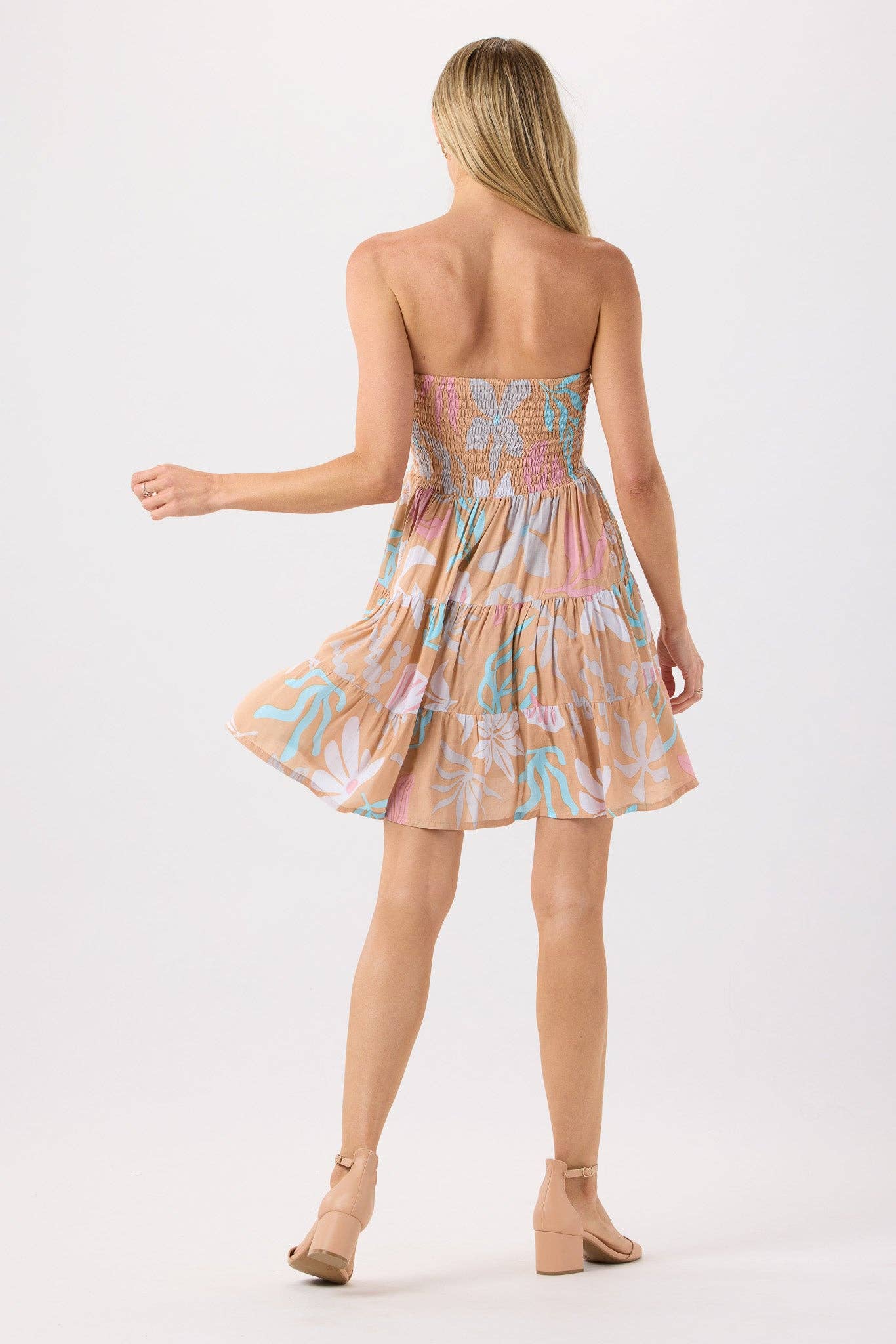Tiare Hawaii Perth Mini Dress: Shellscapes Sand / One Size