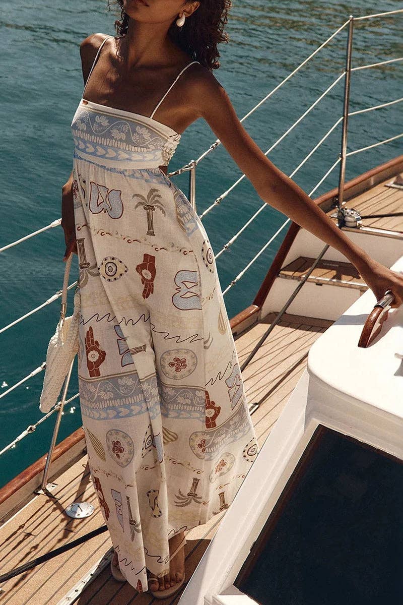 Mccolin Strappy Vacation Maxi Dress
