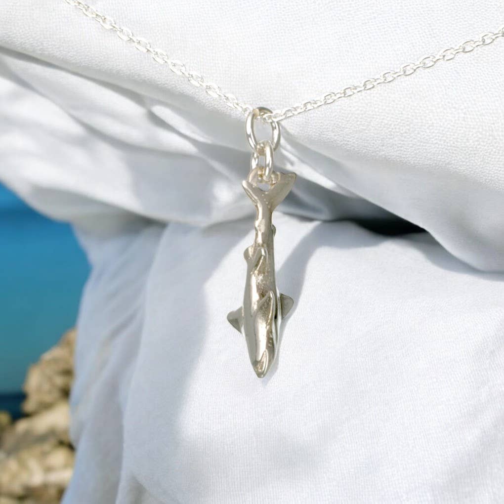 Big Blue Mini Realistic Shark Necklace
