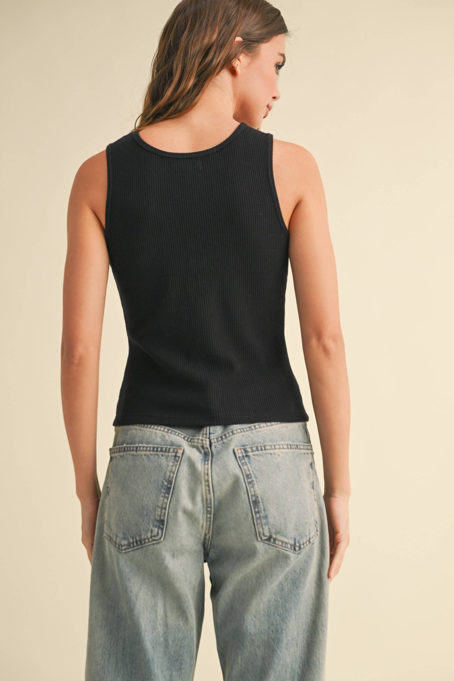 MIOU MUSE Twisted Open Front Top