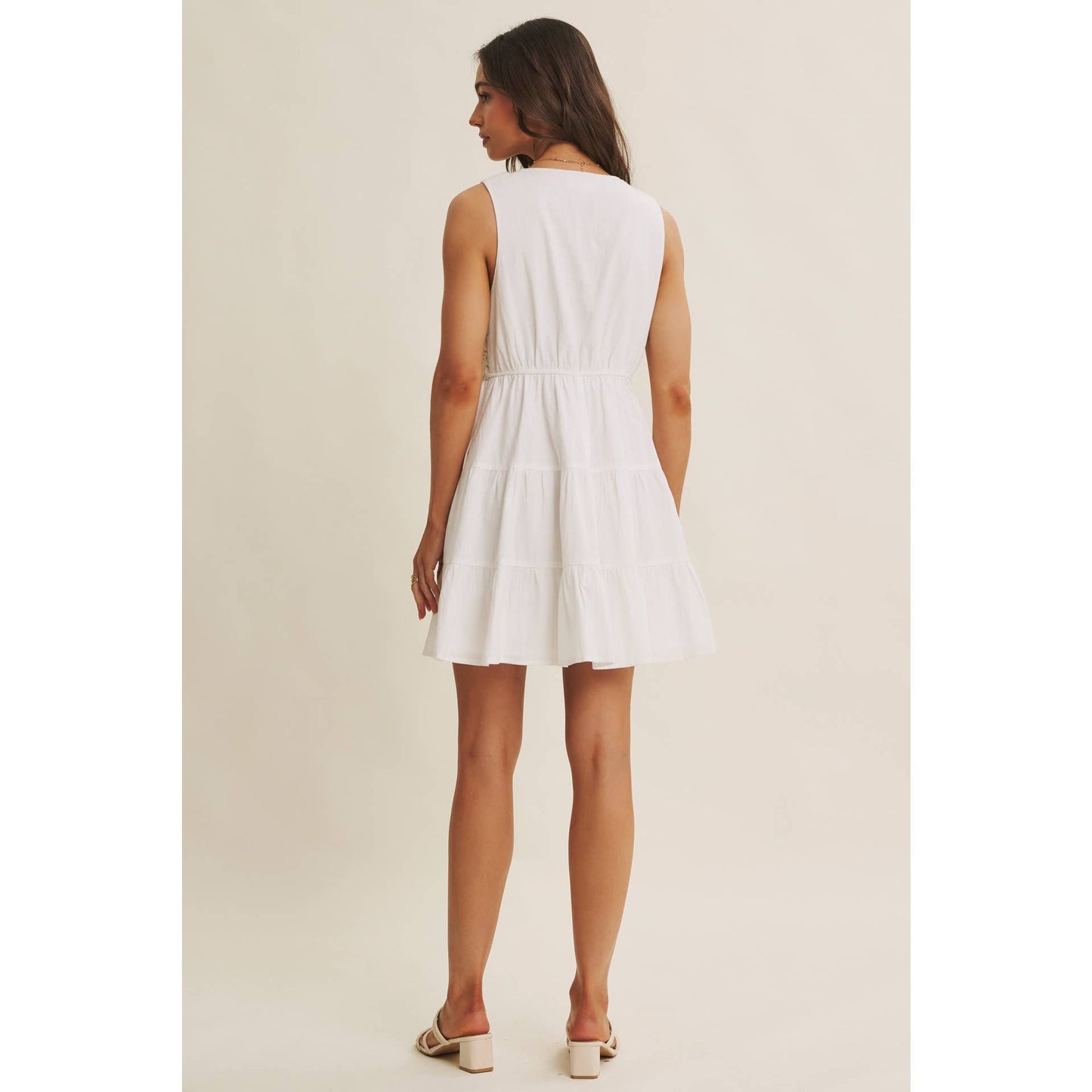 In February - French Picnic Cotton Crochet Dress