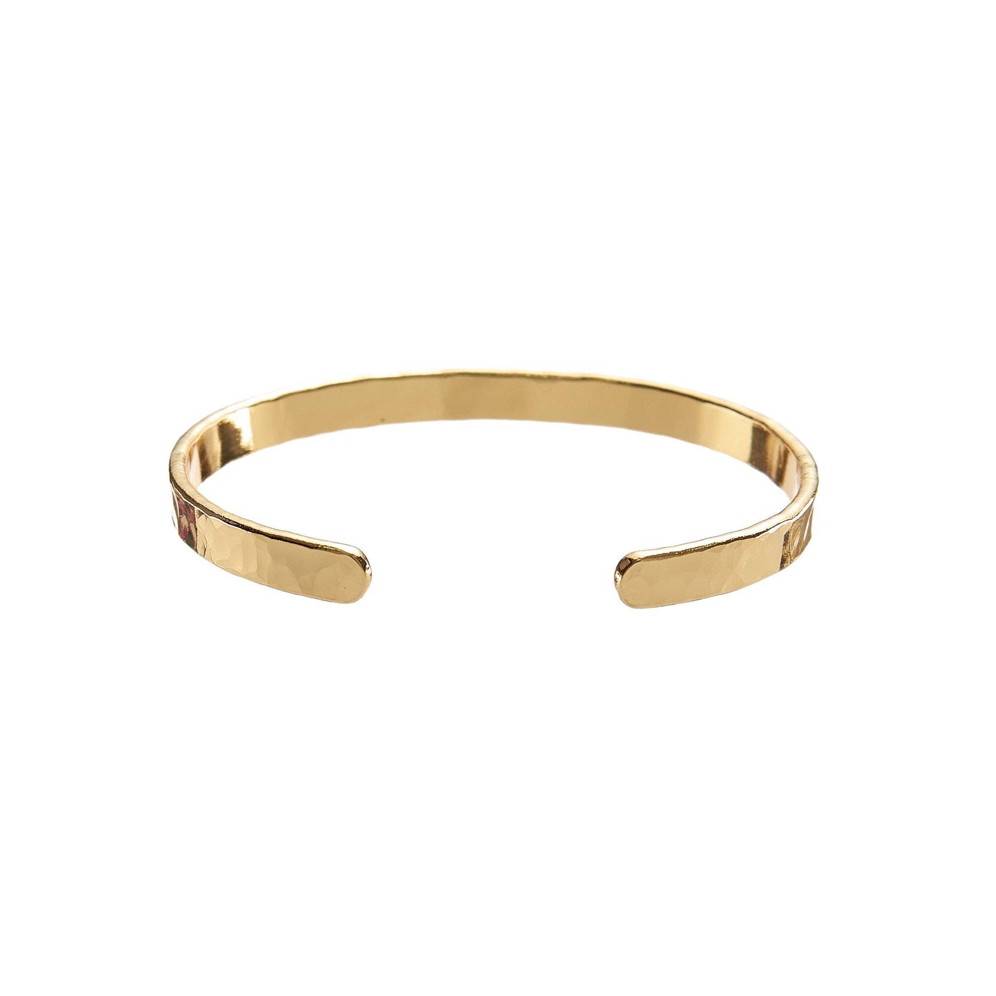 Brenda Grands Jewelry 24K Gold Hammered Bangle
