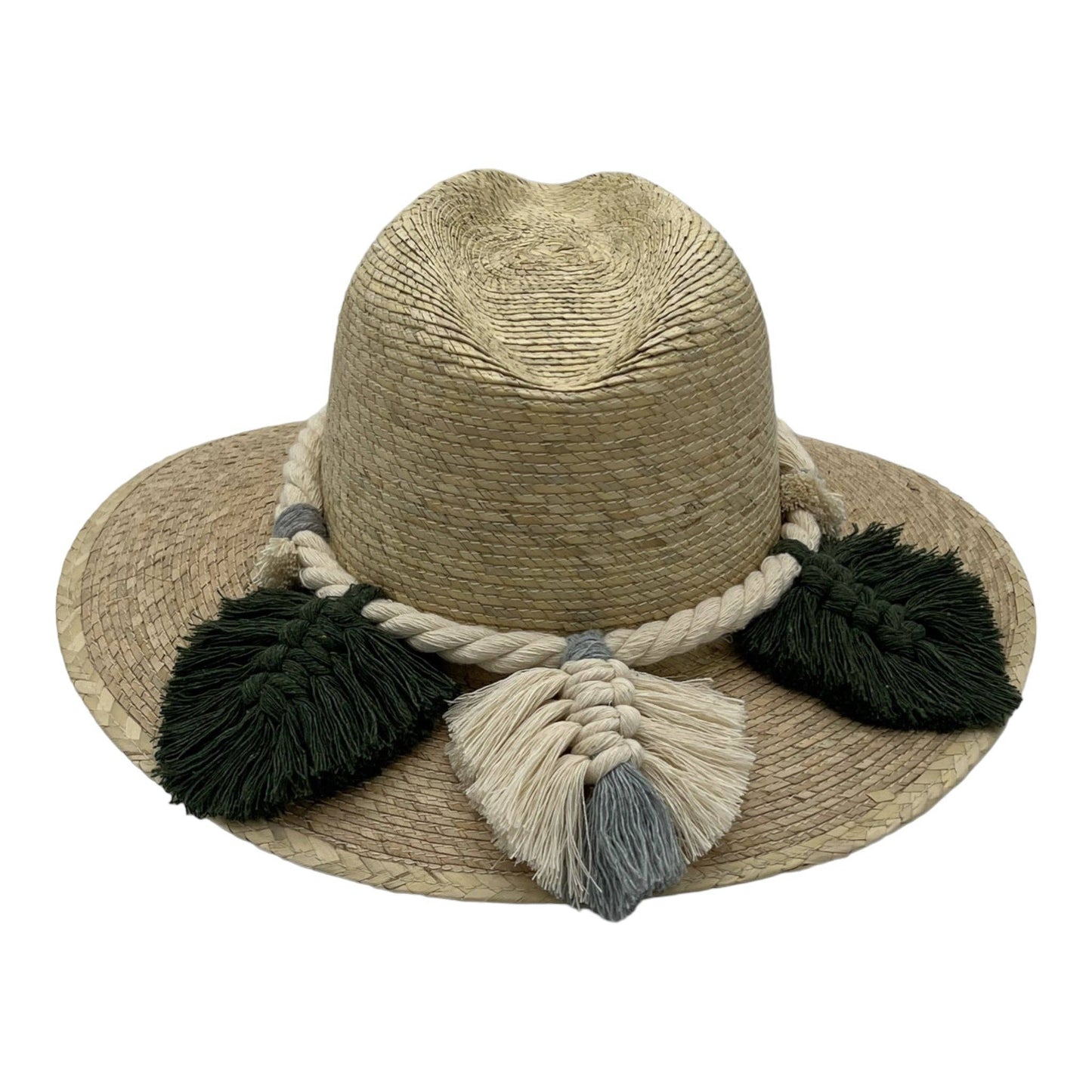 Chisme Indiana Palm Hat - Leaves Macrame Band