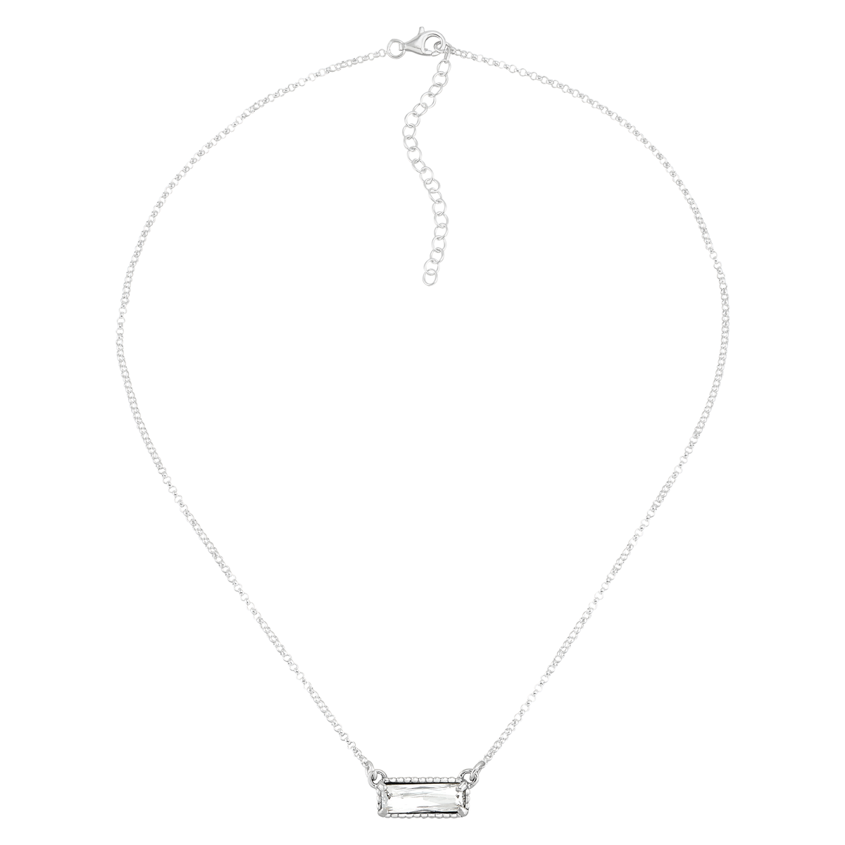 Silpada - Silpada 'Many Stories' Silver Crystal Pendant Necklace, 18"