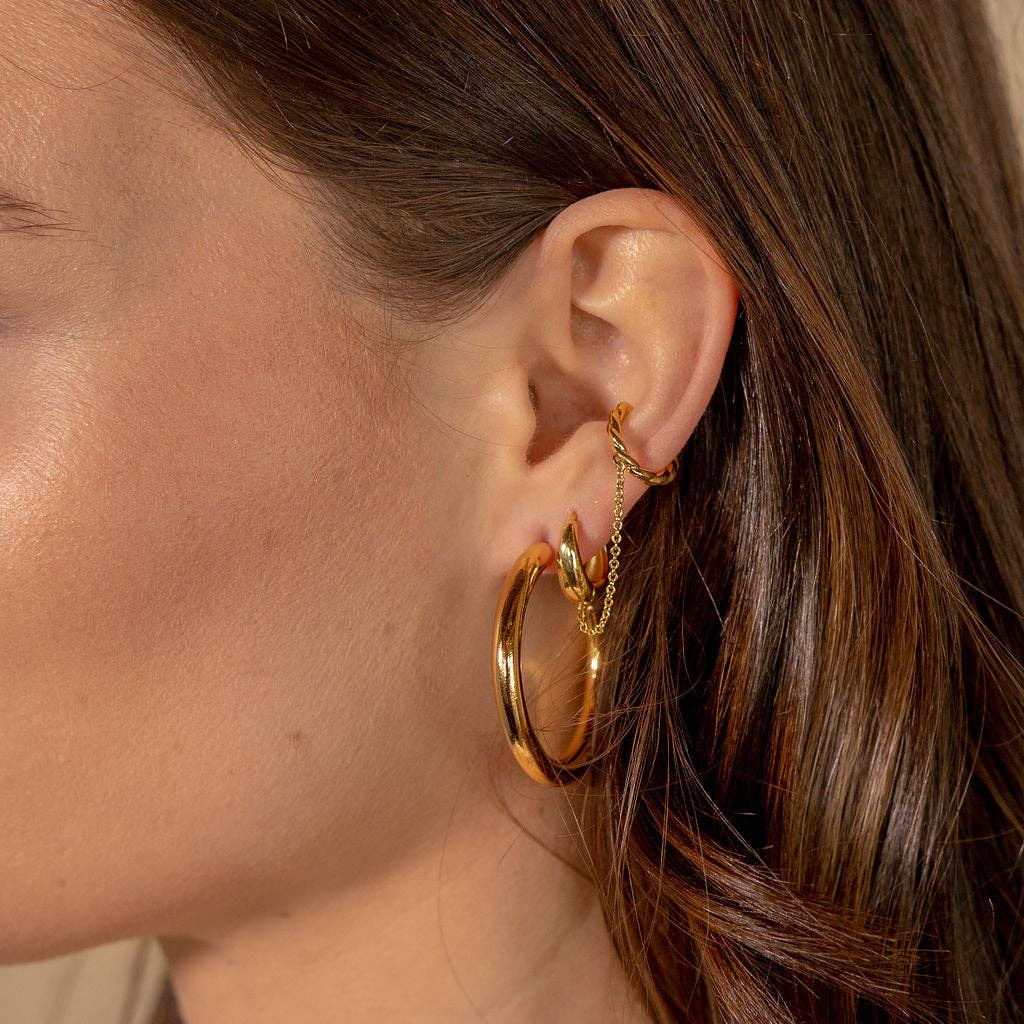 Brenda Grands 18K Gold Zenith + Twisted Ear Cuff Single