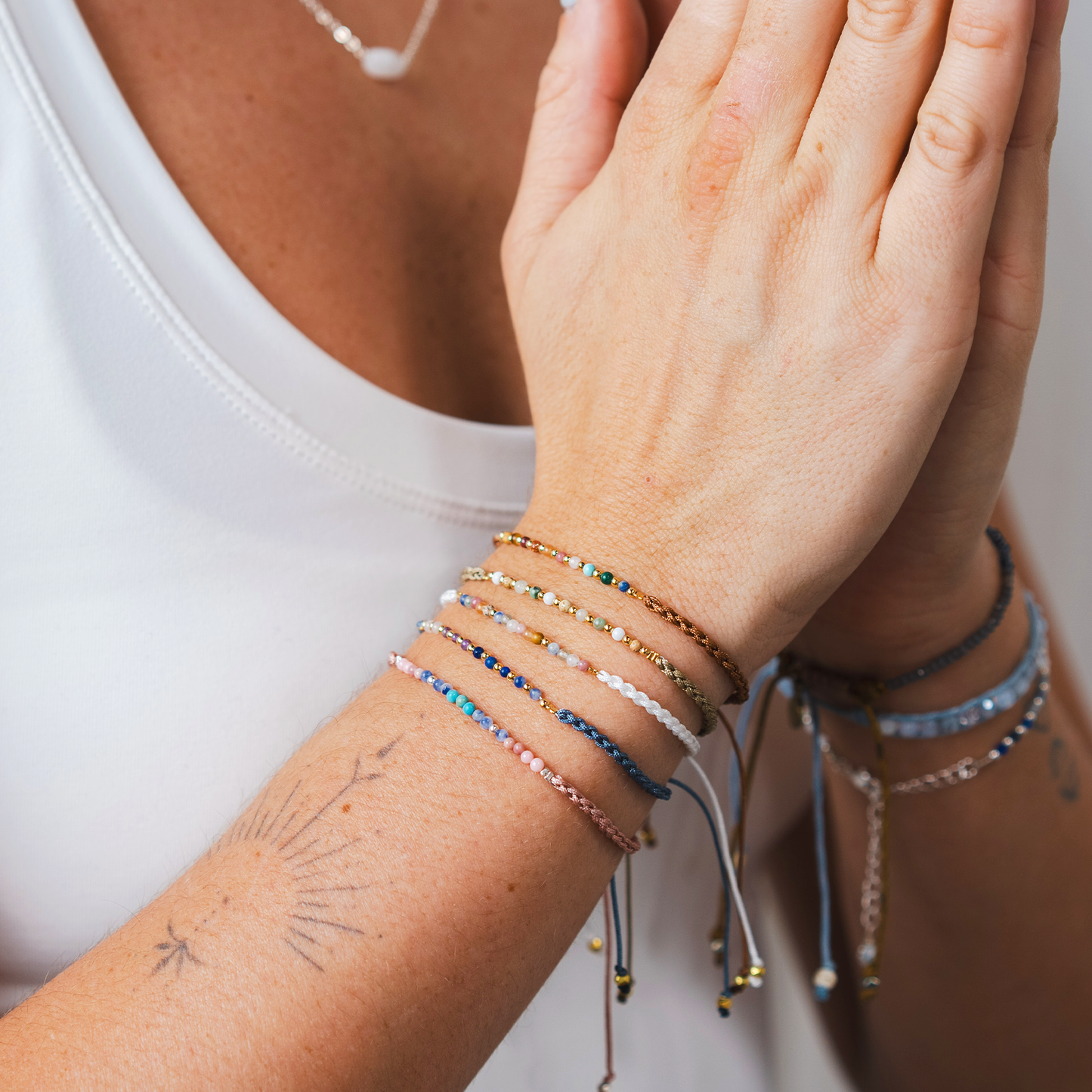 Lotus and Luna Namaste Bracelet - Shanti