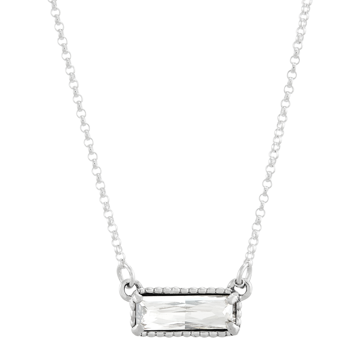 Silpada - Silpada 'Many Stories' Silver Crystal Pendant Necklace, 18"
