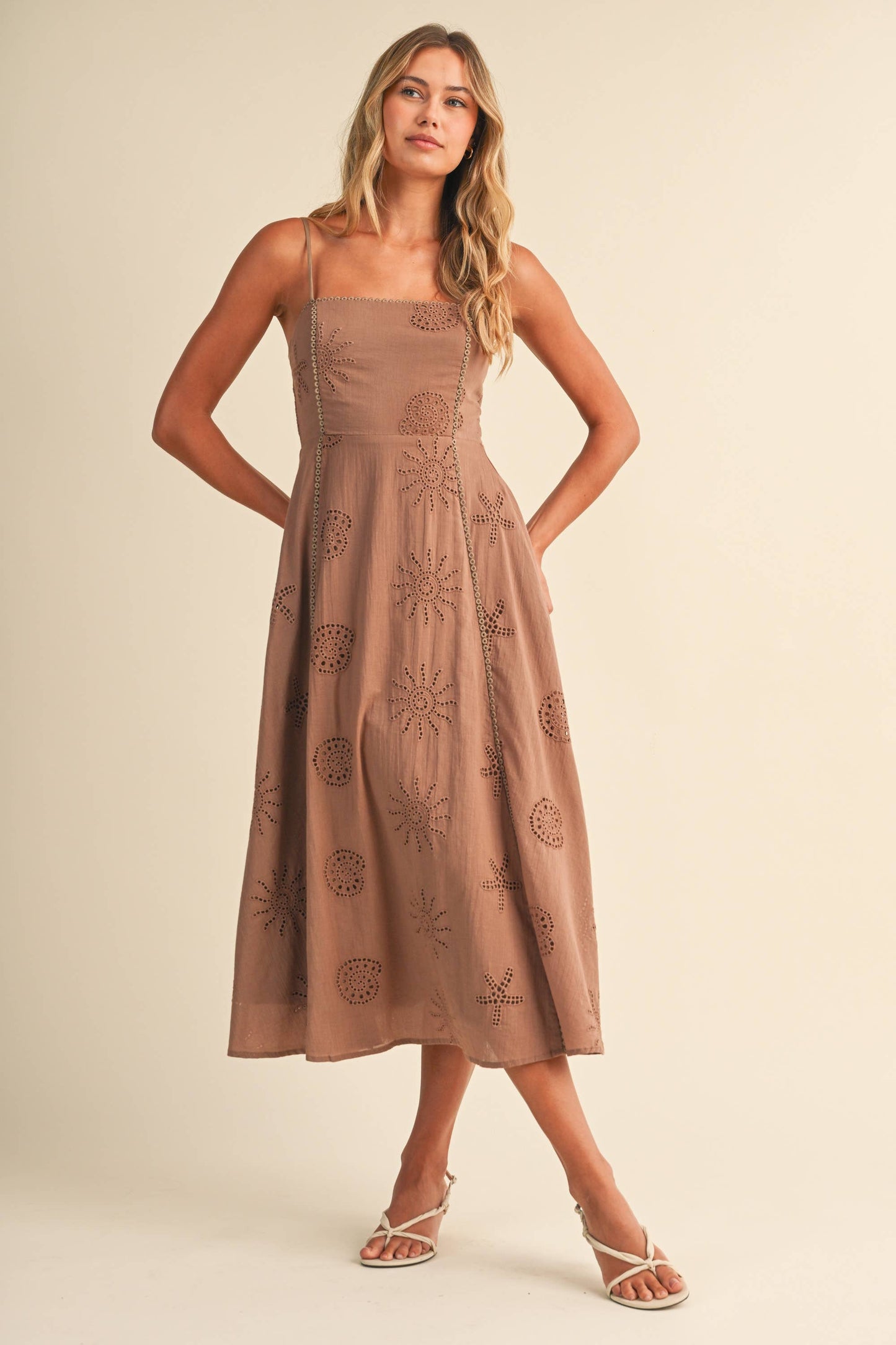 Klesis Coastal Eyelet Embroidered Dress