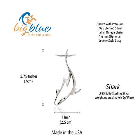 Big Blue Reef Shark Necklace