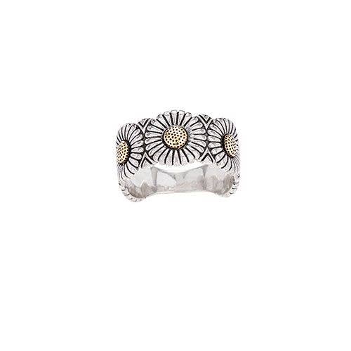 Tiger Mountain Jewelry Golden Sunflowers Ring
