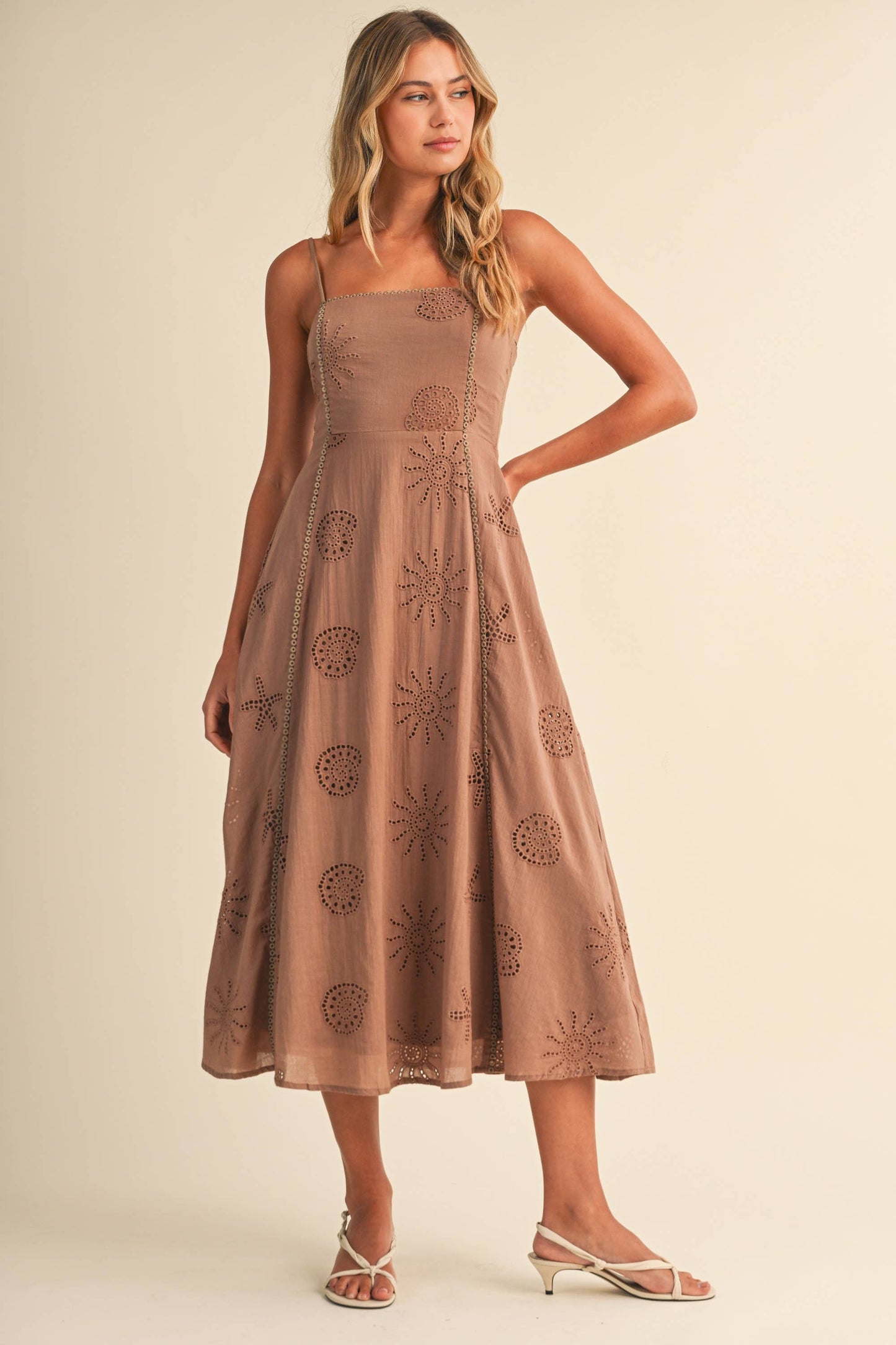 Klesis Coastal Eyelet Embroidered Dress