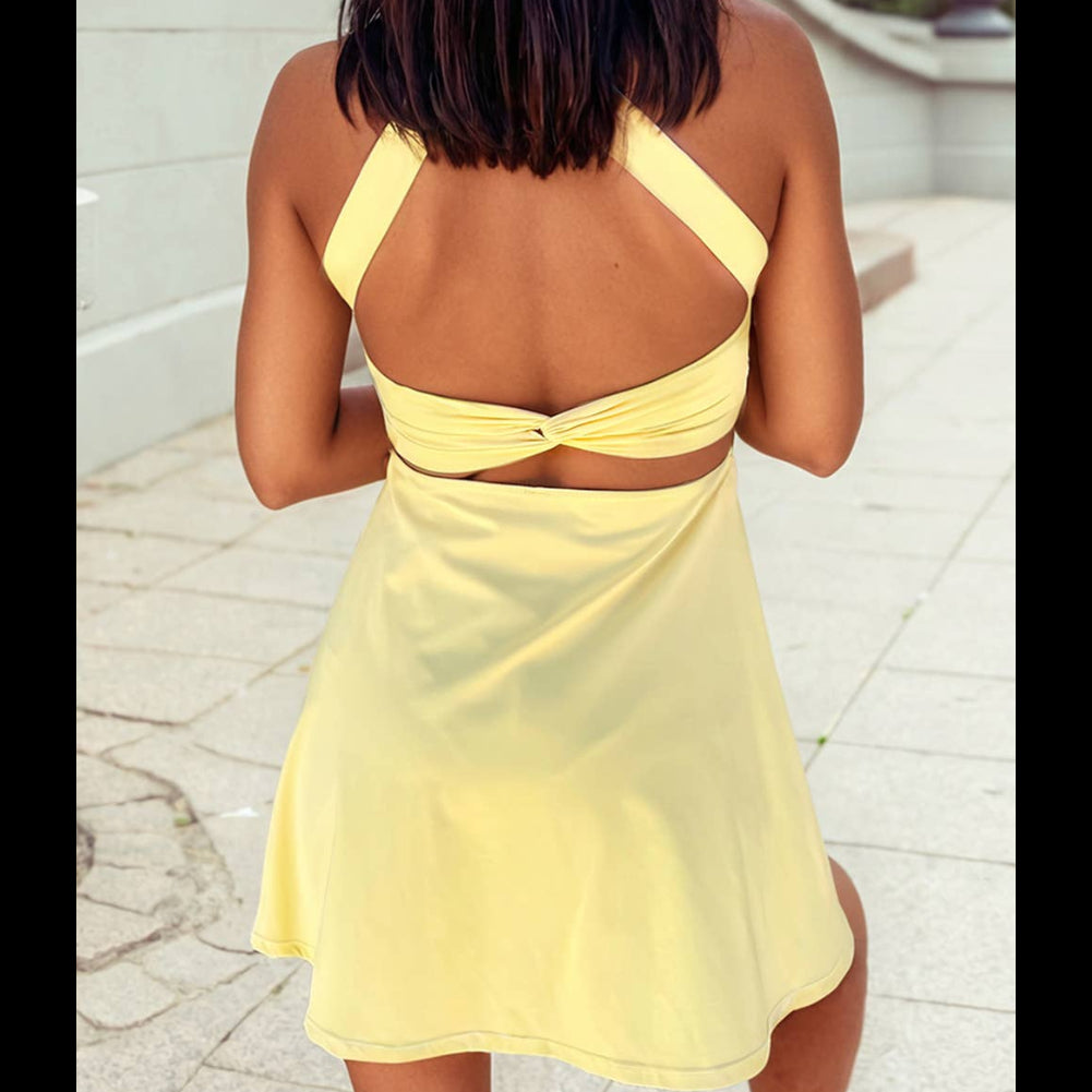 1 the Woman Cutout Active Mini Dress