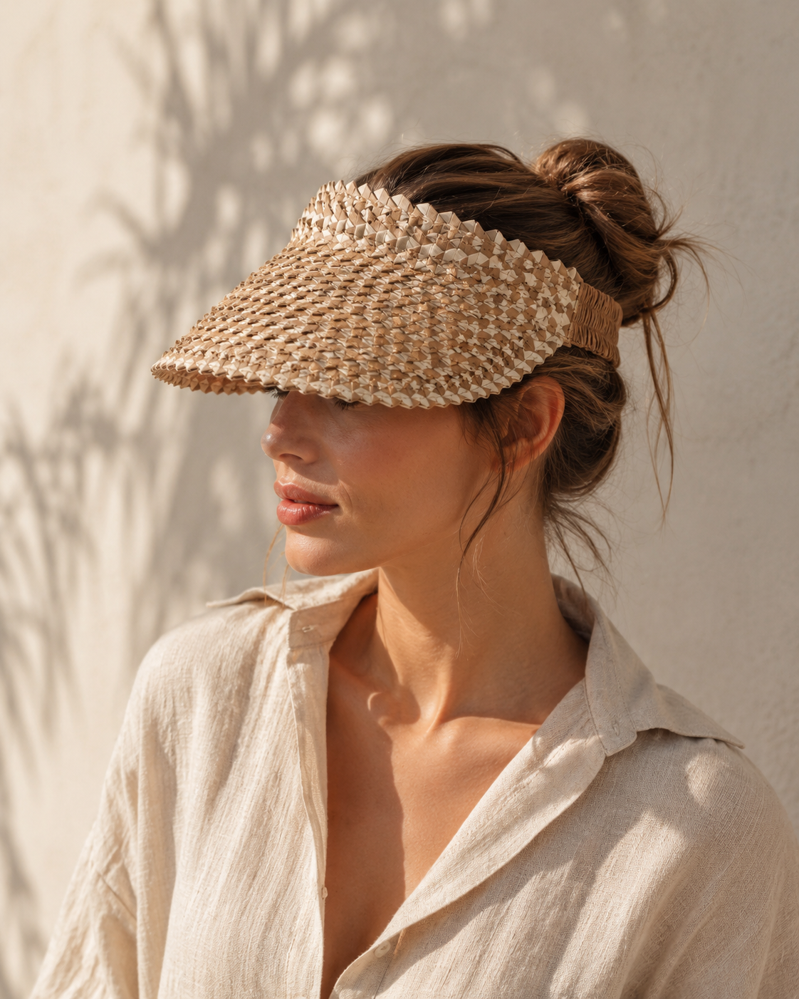 Village Thrive - Ombre Rattan Sun Visors