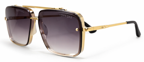 TOPFOXX Bella Tangle Free Aviators - Light Black Gold