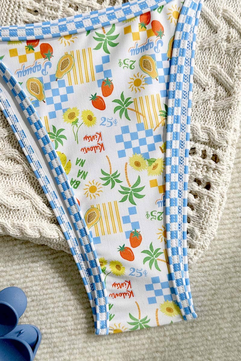 Mccolin Floral Print Bikini Bottom