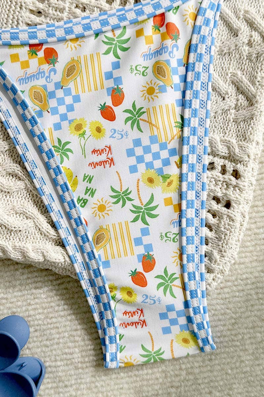 Mccolin Floral Print Bikini Bottom