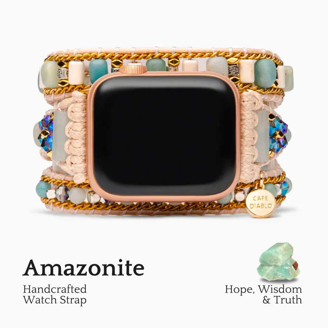 Cape Diablo Apple Watch Strap - Amazonite