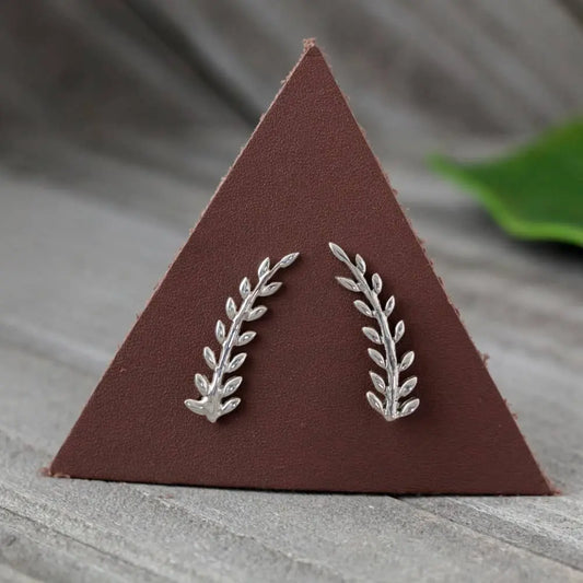 Baizaar Sterling Silver Feather Design Ear Climber