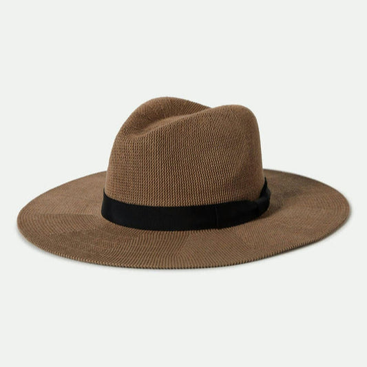 Brixton Lyons Knit Packable Hat - Dark Tan/Black