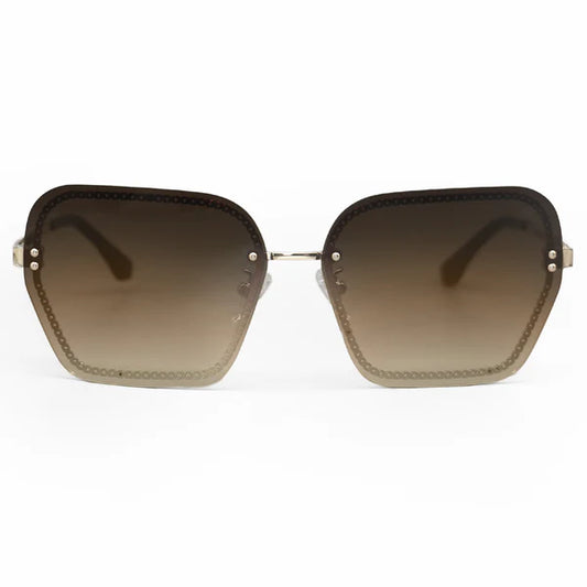 TopFoxx Chain Reaction Sunglasses - Faded Brown