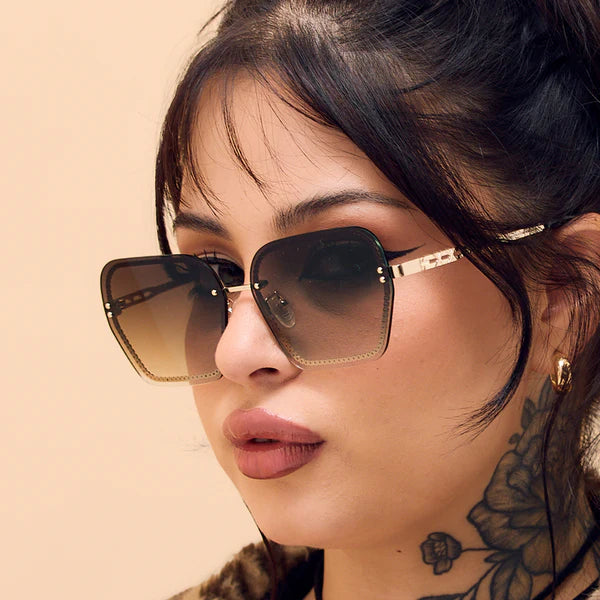 TopFoxx Chain Reaction Sunglasses - Faded Brown
