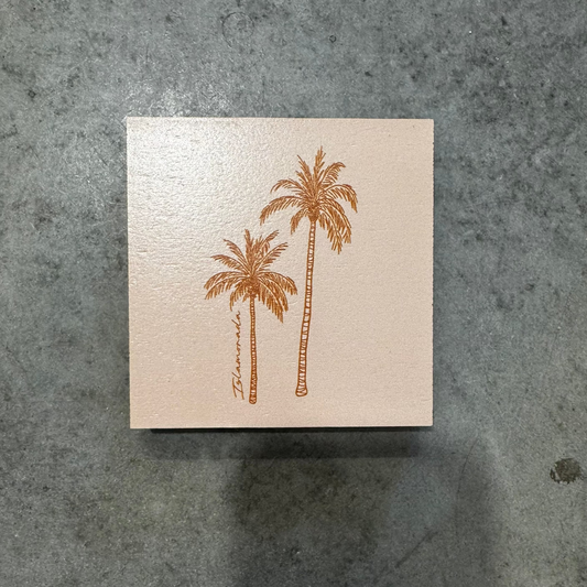 Rustic Marlin Pink Palm Trees Islamorada Magnet