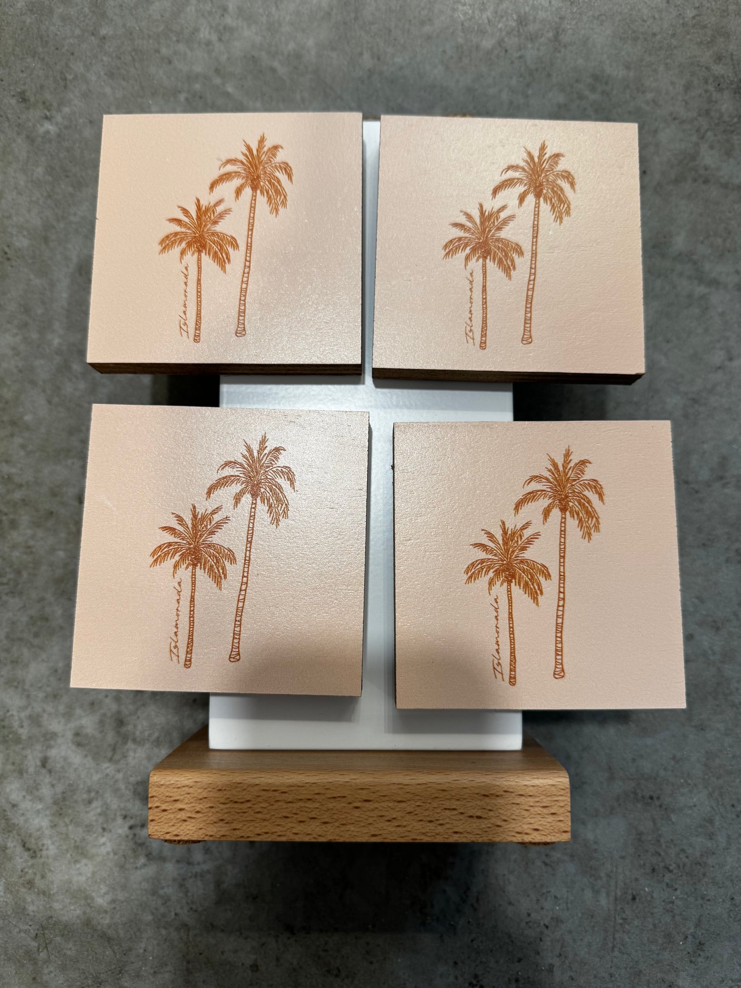 Rustic Marlin Pink Palm Trees Islamorada Magnet