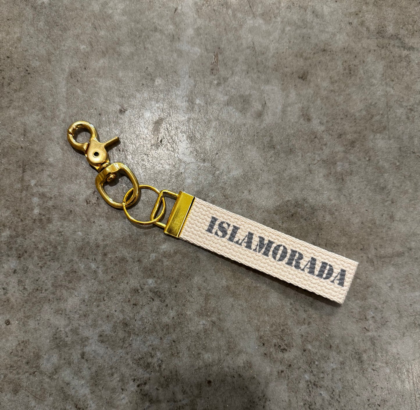 Rustic Marlin Islamorada Coordinates Keychain