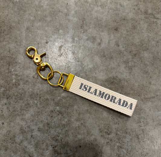 Rustic Marlin Islamorada Coordinates Keychain