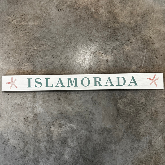 Rustic Marlin Islamorada Starfish Barn Wood Sign