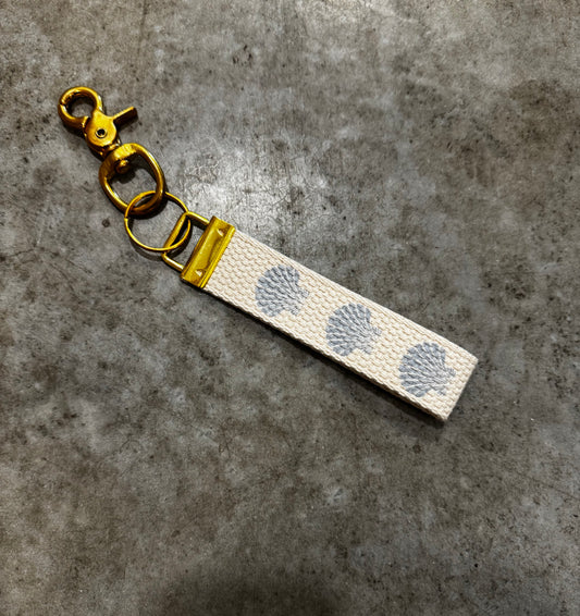 Rustic Marlin Repeating Shell Keychain