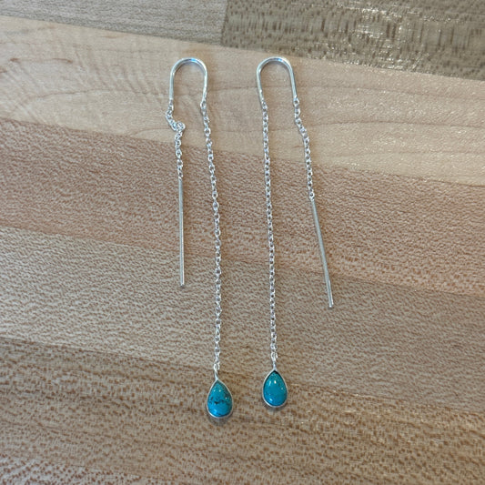 Baizaar Turquoise Threader Earrings
