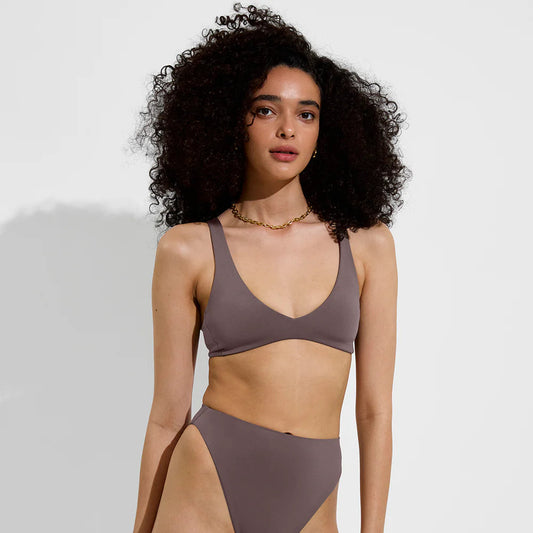 Left on Friday Plunge Top - Stormy