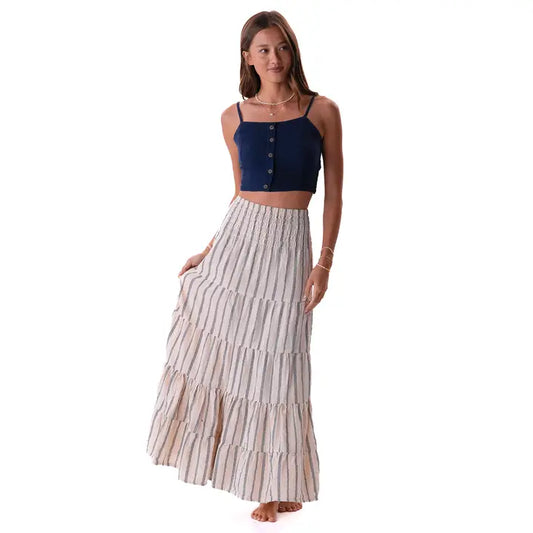 Lotus and Luna Sailor Stripe Sundrift Skirt
