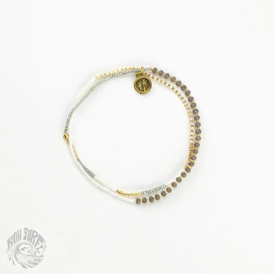 Koh Surf Monte Carlo Beaded Surf Bracelet - White