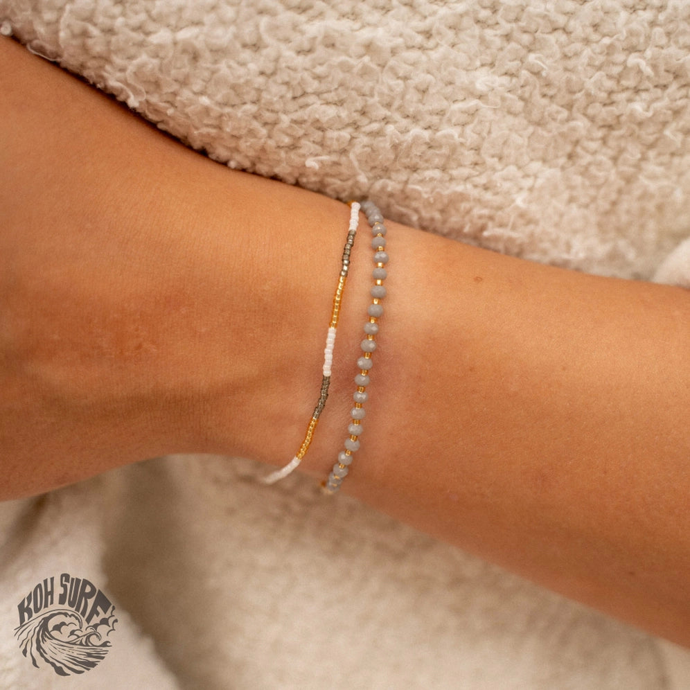 Koh Surf Monte Carlo Beaded Surf Bracelet - White