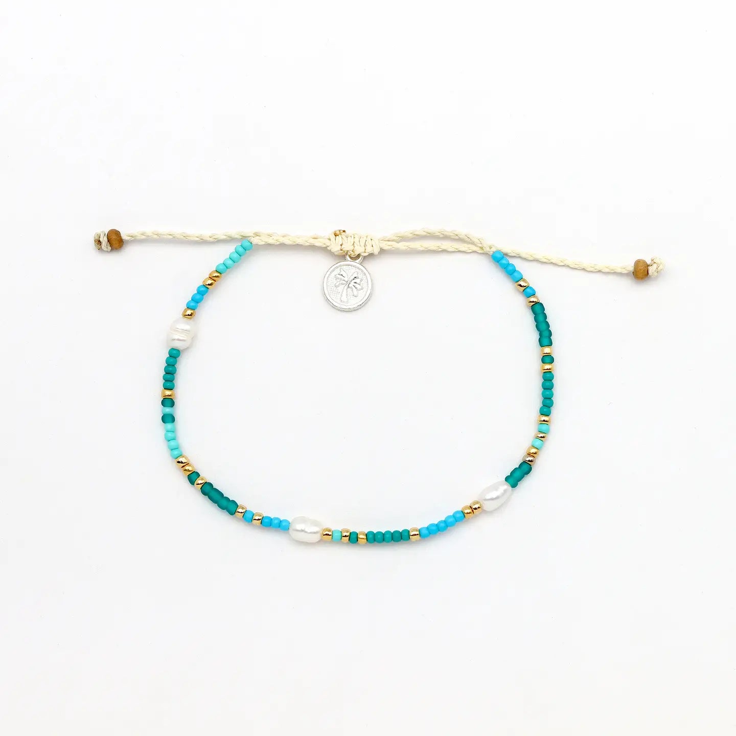 Pineapple Island Ombak Blue Beaded Surf Bracelet