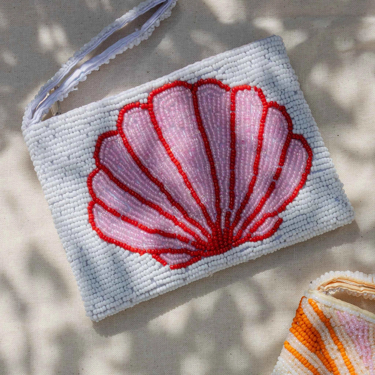 Pineapple Island Small Tropical Beaded Pouch