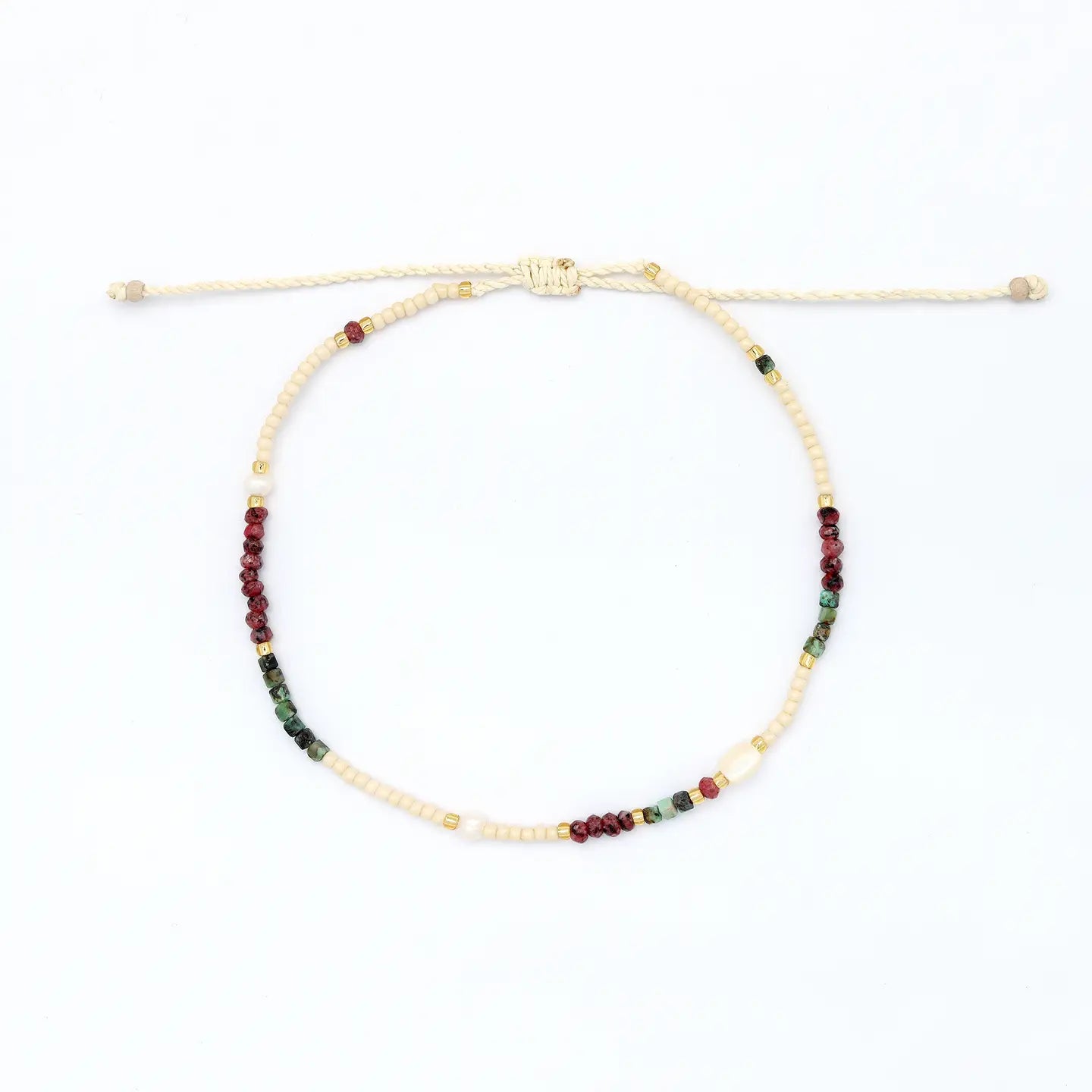 Pineapple Island Giada Lestari Beaded Anklet