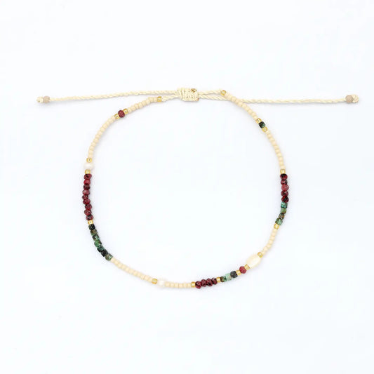 Pineapple Island Giada Lestari Beaded Anklet