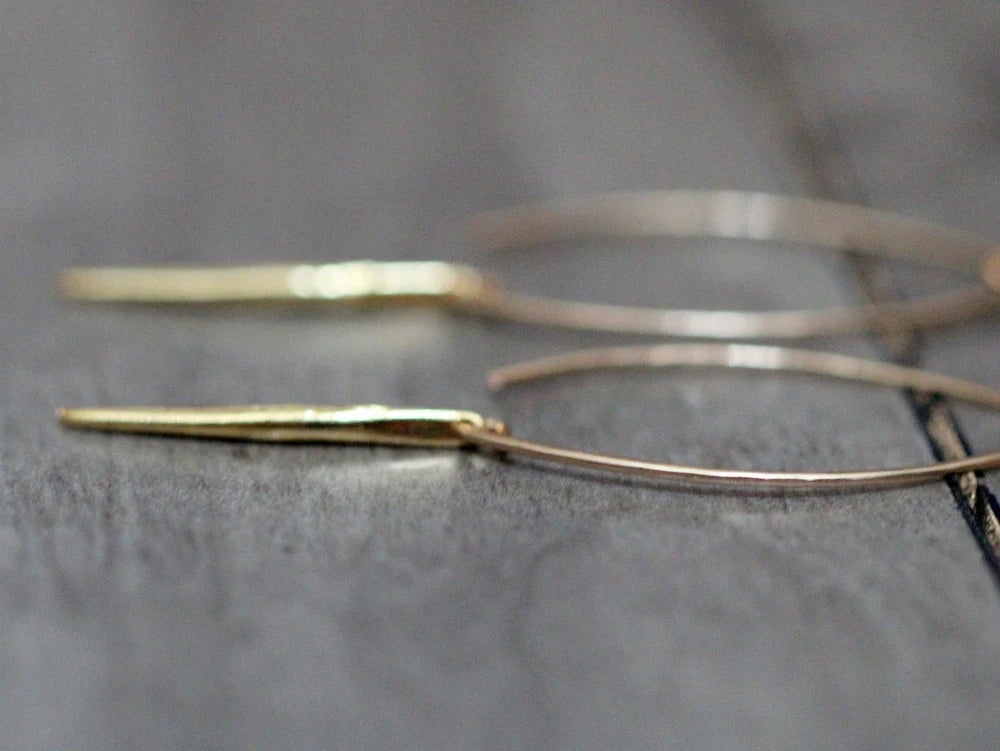 Saressa Designs Gold Quill Earrings