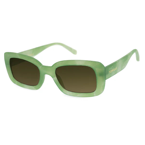 TopFoxx Gigi Sunglasses - Marble Green