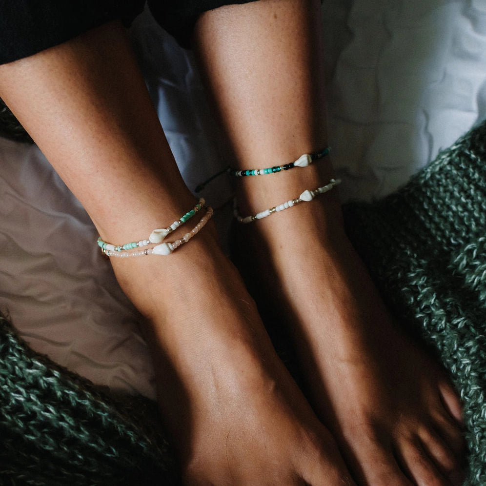 Koh Surf Ulua Beaded Anklet - Pink