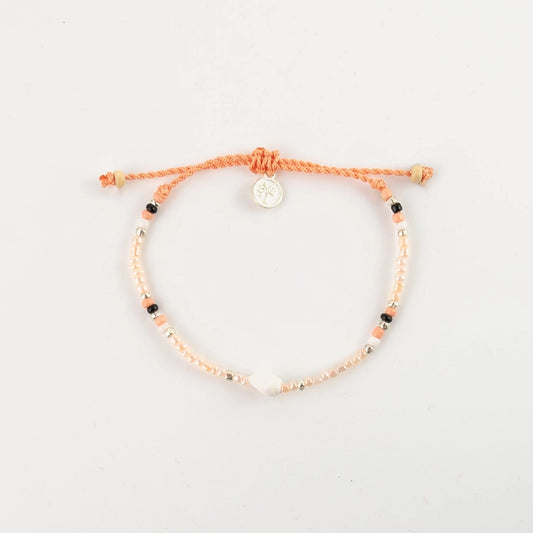 Koh Surf Ulua Beaded Anklet - Orange