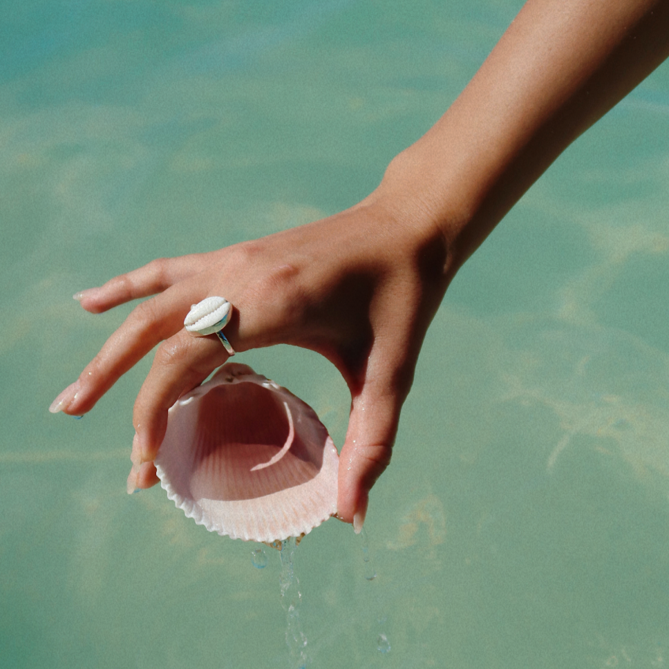 The Salty Gem Handmade Shell Ring
