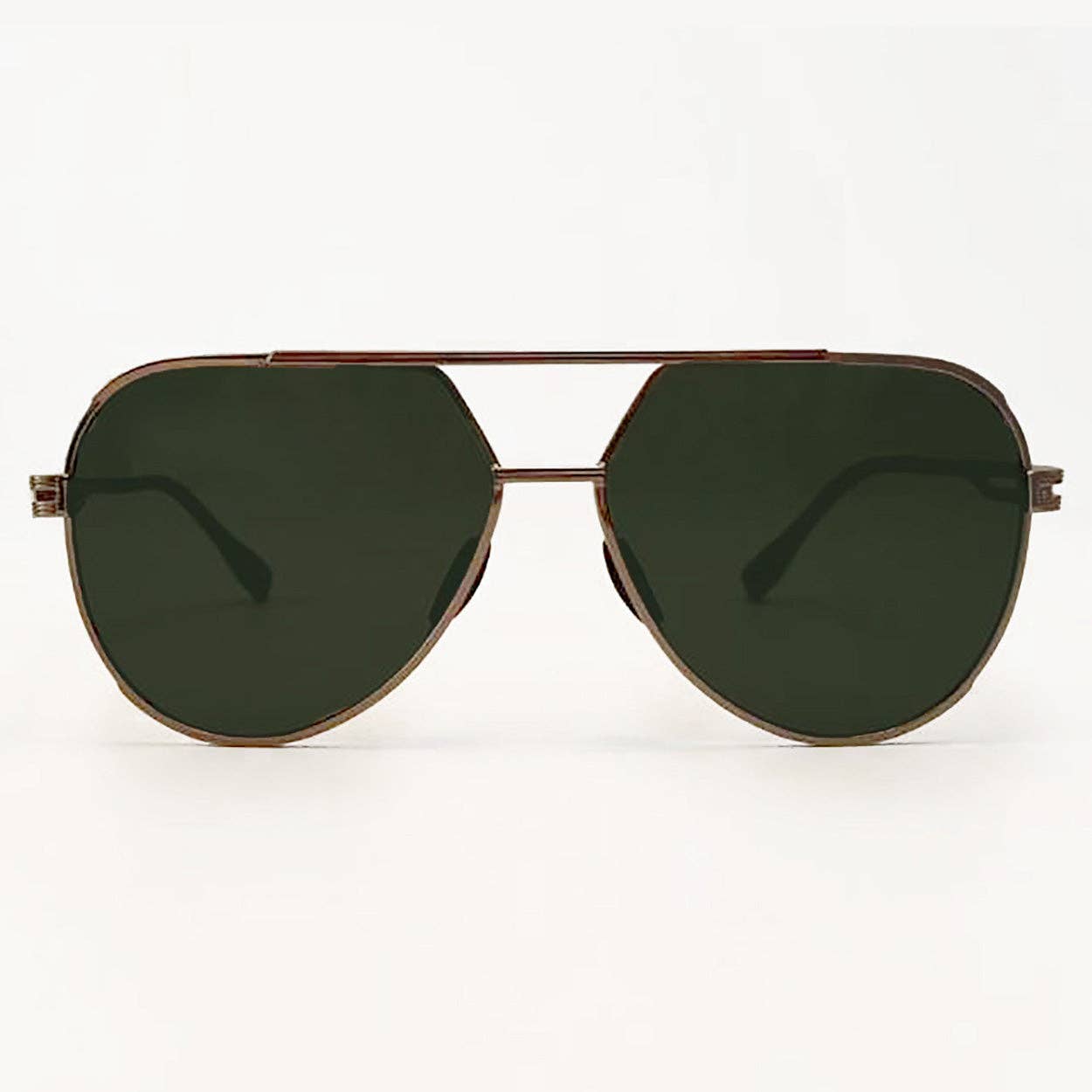 Topfoxx Untangled x Emily Tangle Free Aviator Sunglasses - Olive